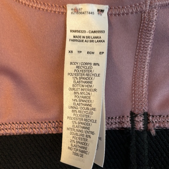 Nike racer back DRI-FIT sports bra in dusty rose. Removable pads. Size XS - Picture 7 of 7